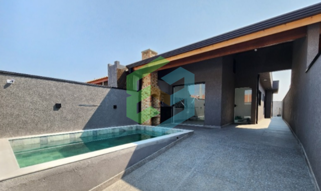 Flora Rica II – Casa 2 dormitórios (1suíte), piscina e 2 vagas