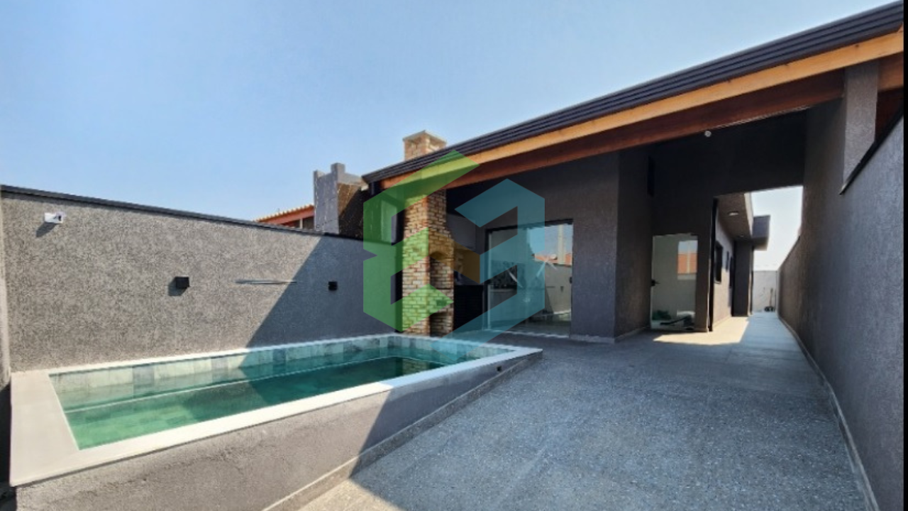 Flora Rica II – Casa 2 dormitórios (1suíte), piscina e 2 vagas